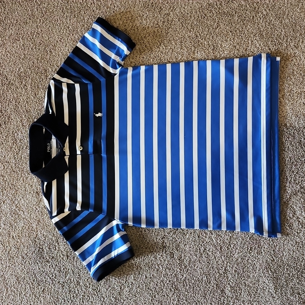 Ralph Lauren Polo, L (14/16), Royal/Navy Blue, Like New, Dri-Fit
